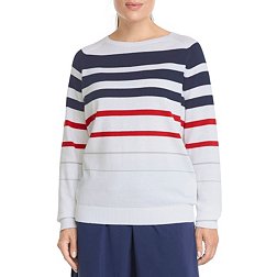 PUMA Women's Striped Golf Sweater