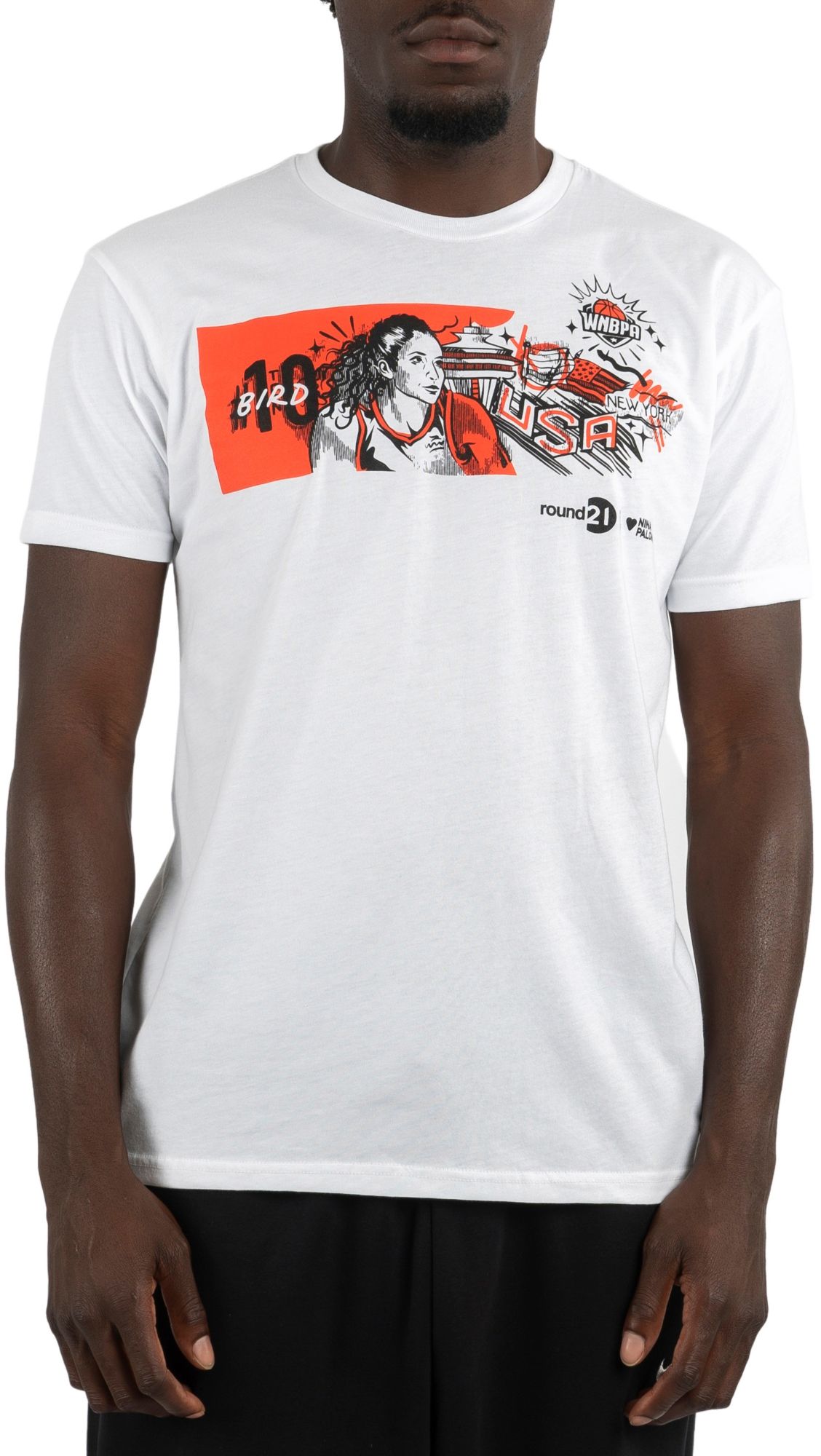 round 21 Adult Sue Bird Seattle Storm Legends White T-Shirt