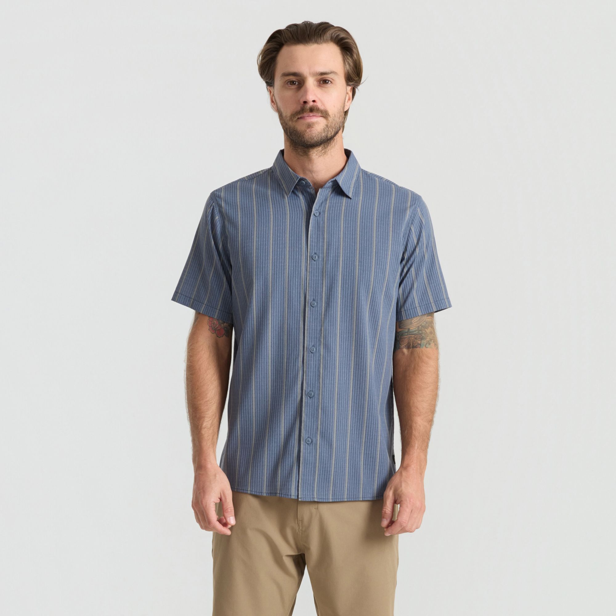 Roark Men's Bless Up Mechanical Stretch Shirt