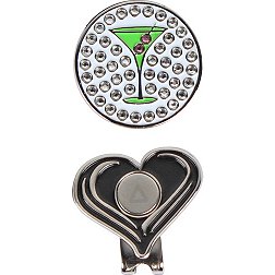 Ahead Martini Crystal Ball Marker and Hat Clip Set