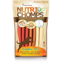 Nutri Chomps Premium 5” Assorted Mini Sticks Dog Chews – 15 Count
