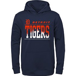 MLB Team Apparel Youth Detroit Tigers Navy Play Fleece Hoodie