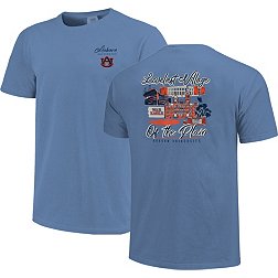 Image One Men's Auburn Tigers Light Blue Campus View T-Shirt