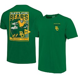 Image One Men's Baylor Bears Green Retro Poster T-Shirt