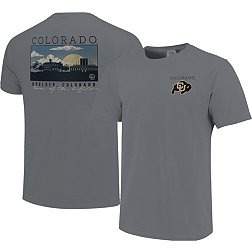 Image One Men's Colorado Buffaloes Grey Campus Scene T-Shirt
