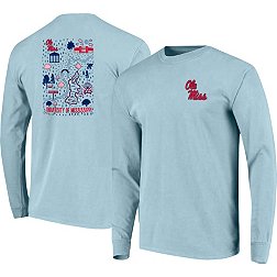 Image One Men's Ole Miss Rebels Chambray Campground Long Sleeve T-Shirt