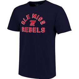 Image One Men's Ole Miss Rebels Blue Retro Stack T-Shirt
