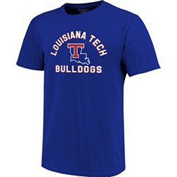 Image One Men's Louisiana Tech Bulldogs Blue Retro Stack T-Shirt