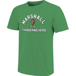 Image One Men's Marshall Thundering Herd Green Retro Stack T-Shirt