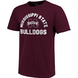 Image One Men's Mississippi State Bulldogs Maroon Retro Stack T-Shirt