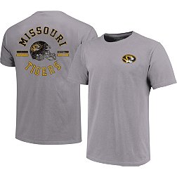 Image One Men's Missouri Tigers Grey Helmet Arch T-Shirt