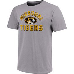 Image One Men's Missouri Tigers Grey Retro Stack T-Shirt