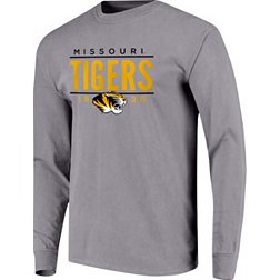 Image One Men's Missouri Tigers Grey Traditional Long Sleeve T-Shirt