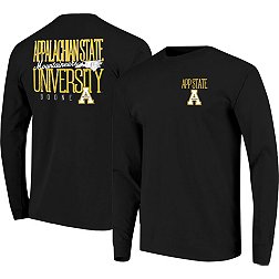 Image One Men's Appalachian State Mountaineers Black Tall Type State Long Sleeve T-Shirt