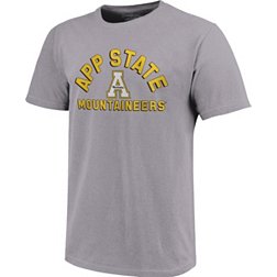 Image One Men's Appalachian State Mountaineers Grey Retro Stack T-Shirt