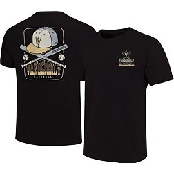 Image One Men's Vanderbilt Commodores Black Baseball Cap T-Shirt