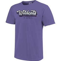 Image One Women's Kansas State Wildcats Purple Retroscript T-Shirt
