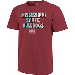 Image One Women's Mississippi State Bulldogs Maroon Groovy T-Shirt
