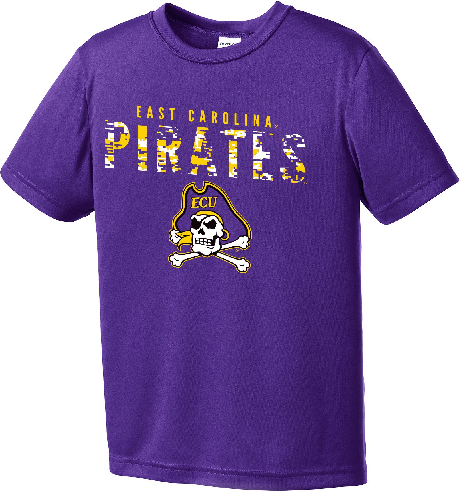 Image One Youth East Carolina Pirates Purple Digital Camo Competitor T-Shirt