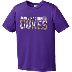 Image One Youth James Madison Dukes Purple Diagonal Competitor T-Shirt