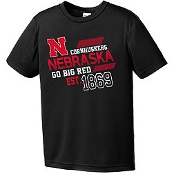 Image One Youth Nebraska Cornhuskers Black Offsides Competitor T-Shirt