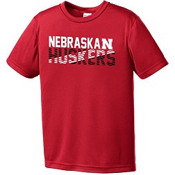 Image One Youth Nebraska Cornhuskers Scarlet Diagonal Competitor T-Shirt