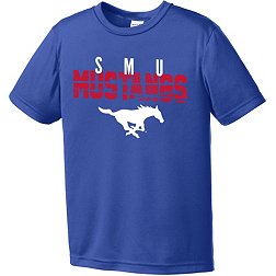 Image One Youth Southern Methodist Mustangs Blue Destroyed Competitor T-Shirt