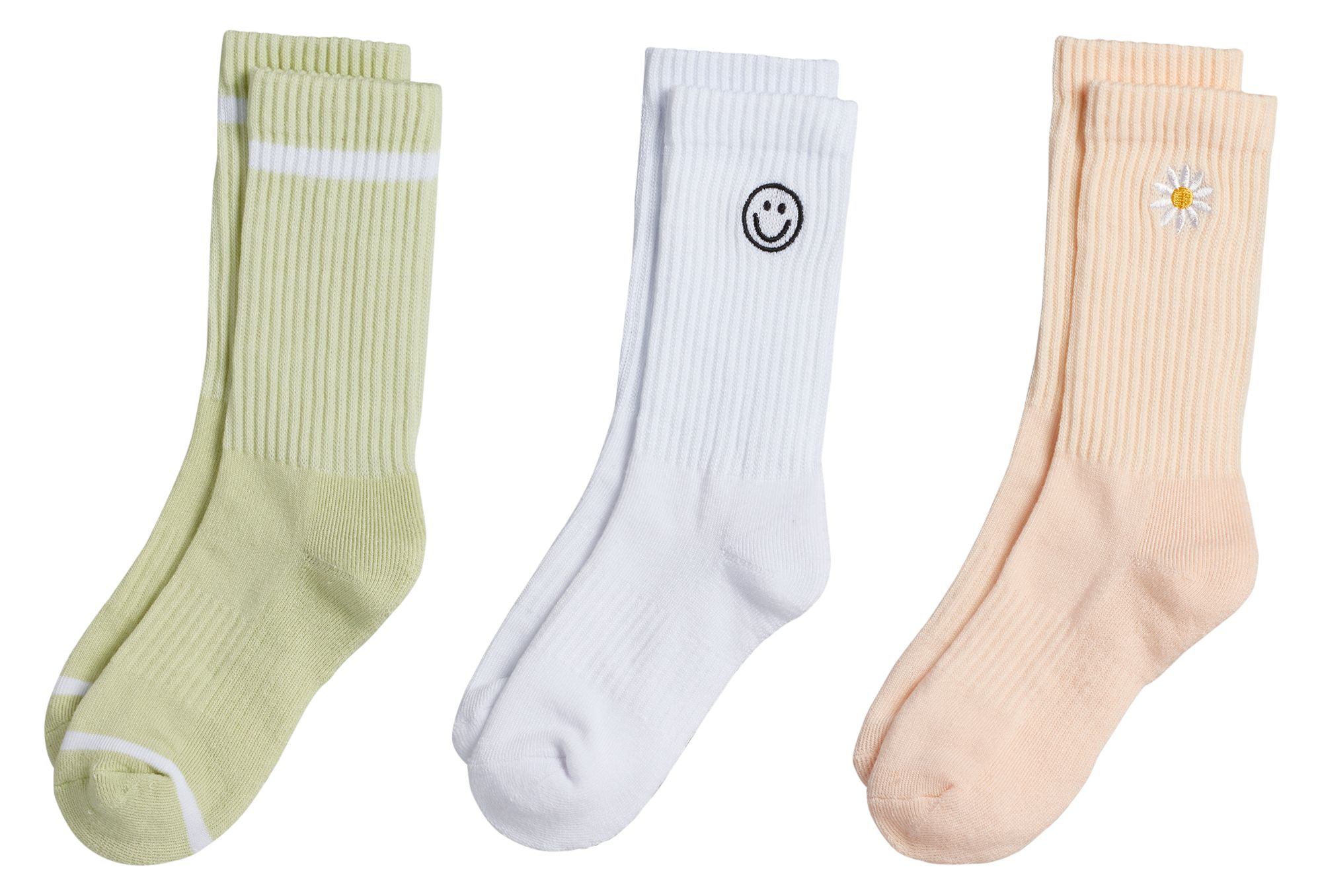 DSG Girls' Multi Crew Socks – 3 Pack