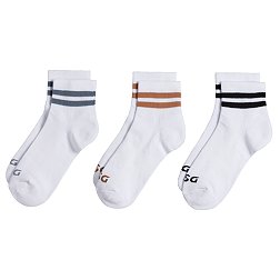DSG Women's Stripe Quarter Socks – 3 Pack