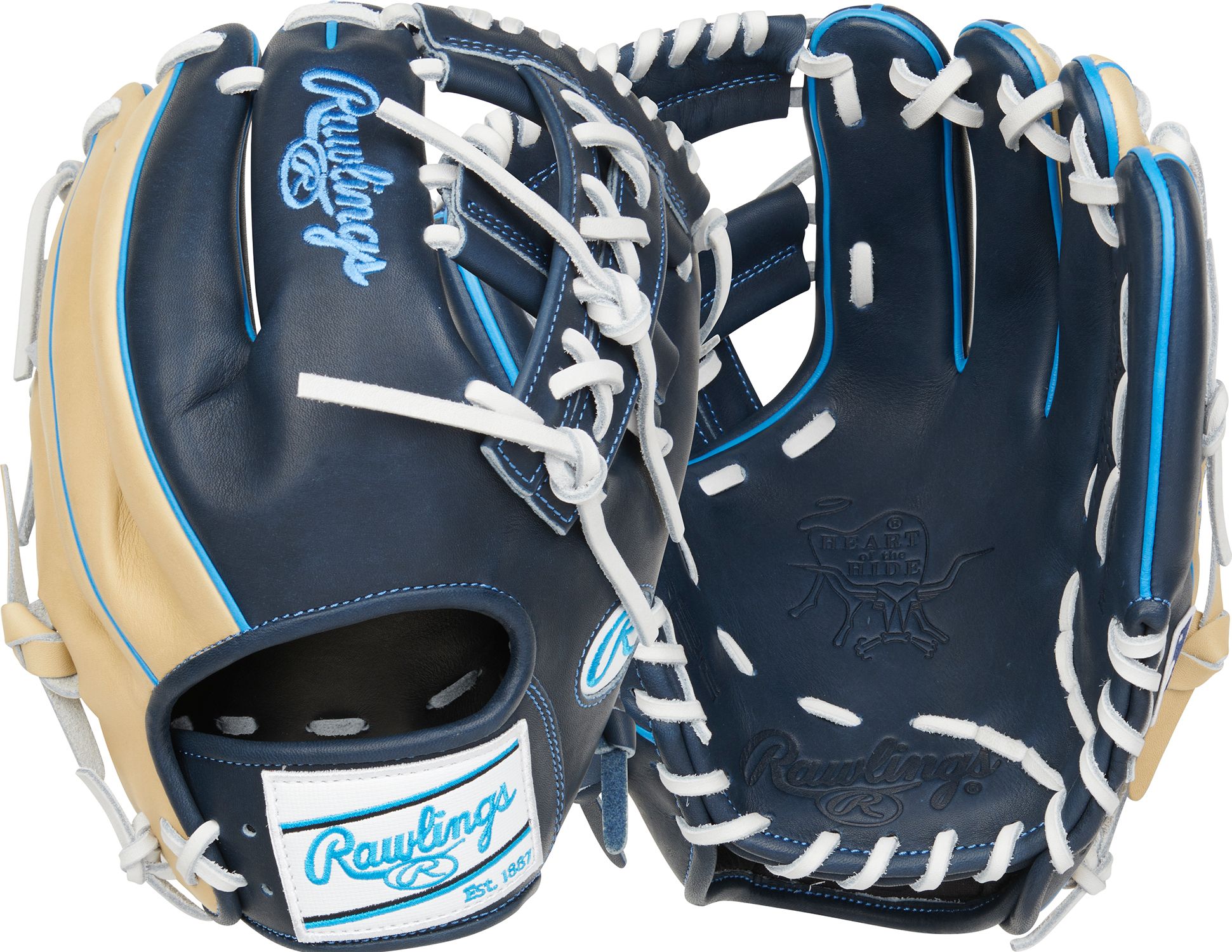 Rawlings 11.5” HOH Series Glove, Navy/Camel