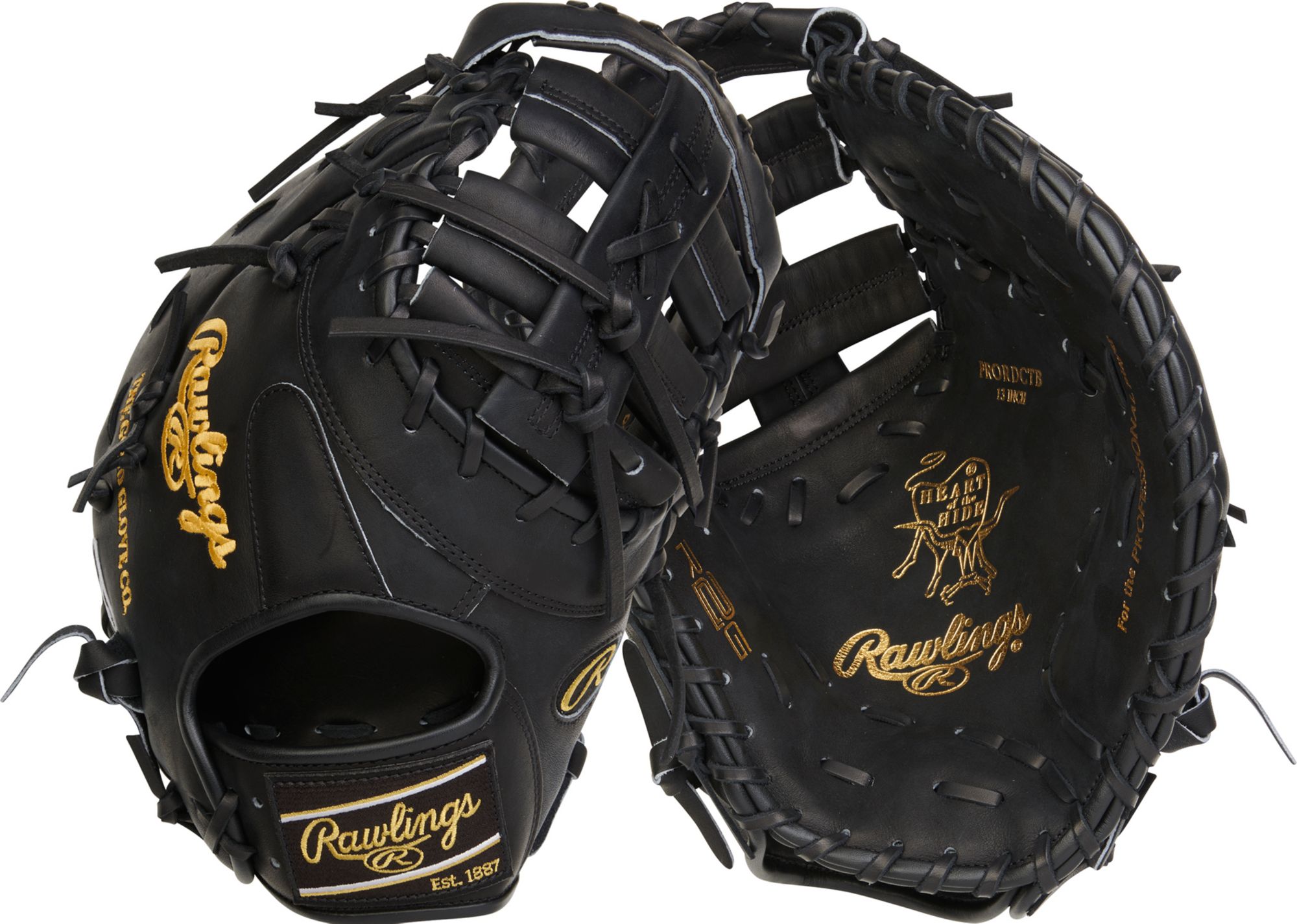 Rawlings 13″ HOH R2G Series First Base Mitt, Black