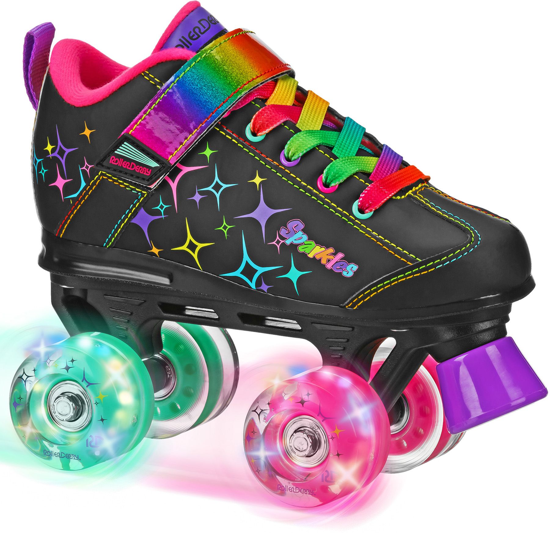 Roller Derby Girls' Sparkle Light Up Wheel Roller Skates