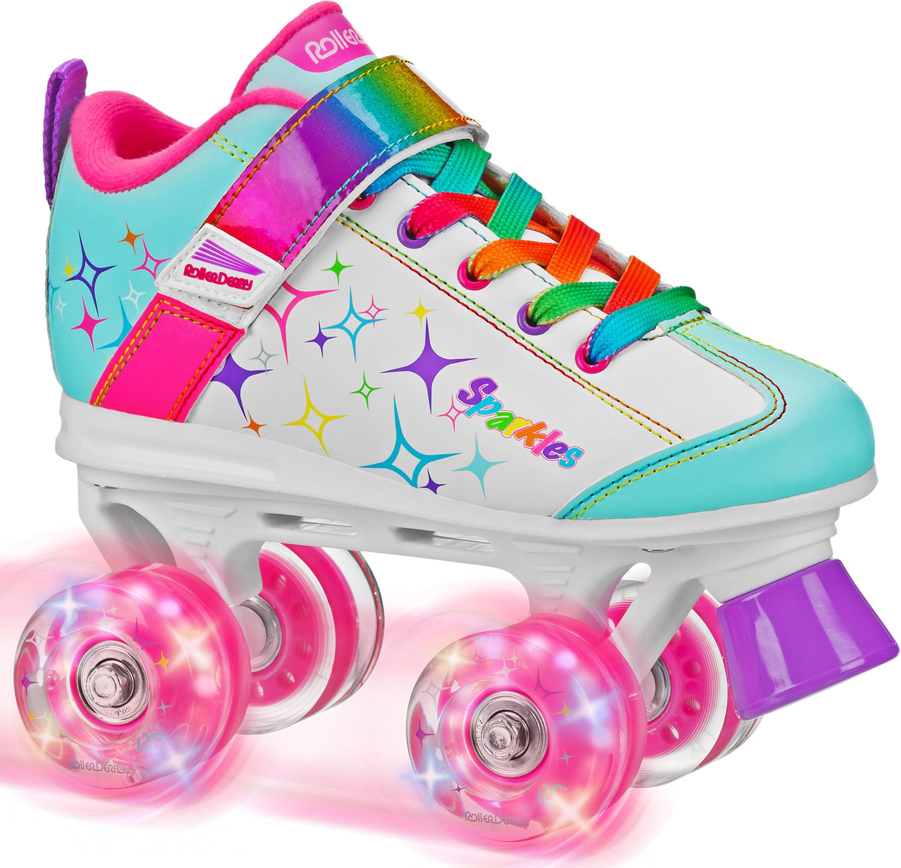 Roller Derby Girls' Sparkle Light Up Wheel Roller Skates