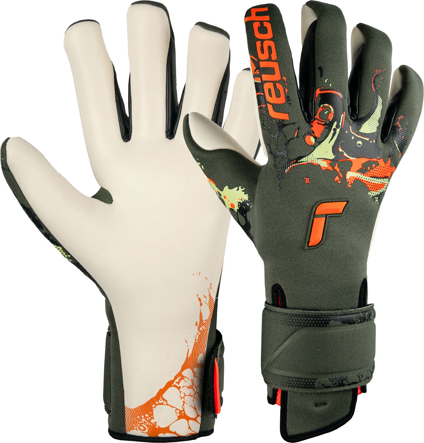 Reusch Adult Pure Contact Gold x AdaptiveFlex Soccer Goalkeeper Gloves