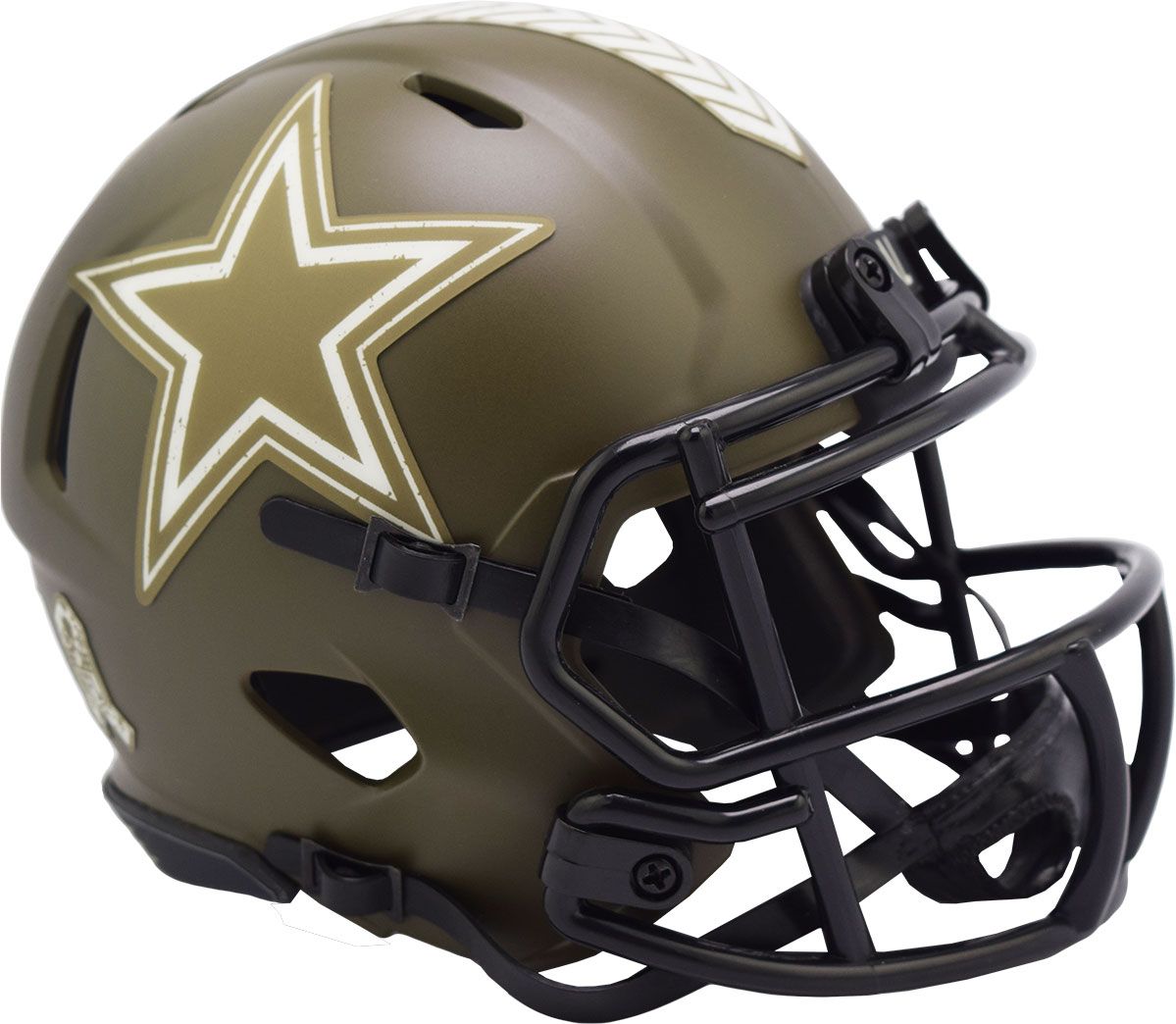 Dallas Cowboys CUSTOM CONCEPT Matte White Dallas Skyline Mini Football  Helmet