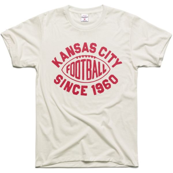 Charlie Hustle Kansas City Football 1960 White T-Shirt