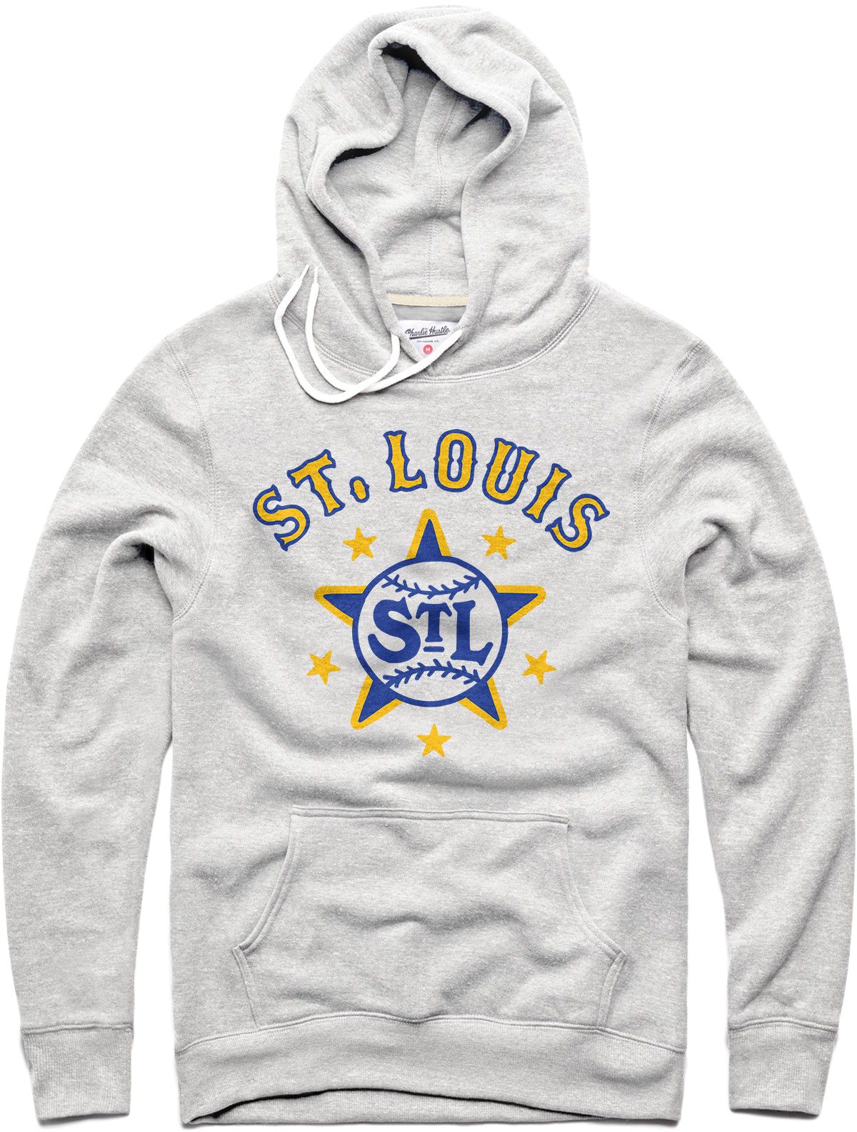Charlie Hustle Negro League Baseball St. Louis Stars Grey Museum Hoodie