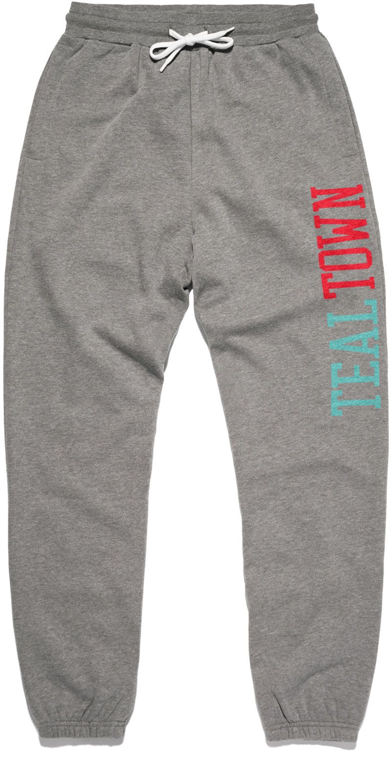 Charlie Hustle Men's Kansas City Teal Town Grey Sweatpants