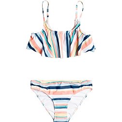 Roxy Girls' Malibu Story Flutter Bikini Swim Set