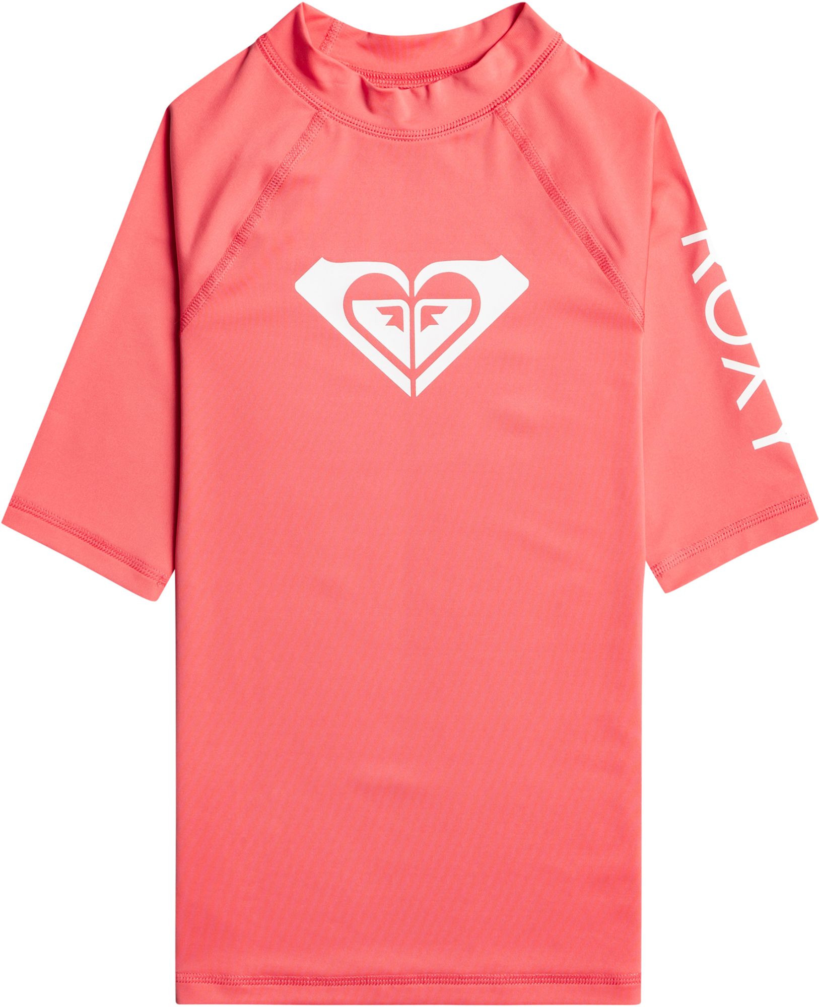 Roxy Girls' Whole Hearted Short Sleeve Rashguard