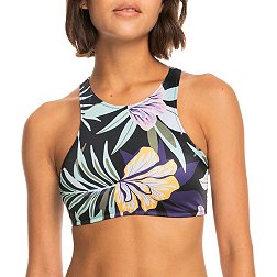 Roxy Women's Active Printed Swim Crop Top