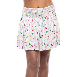 Lucky In Love Girls' Popsicle Party Smocked Tennis Skirt