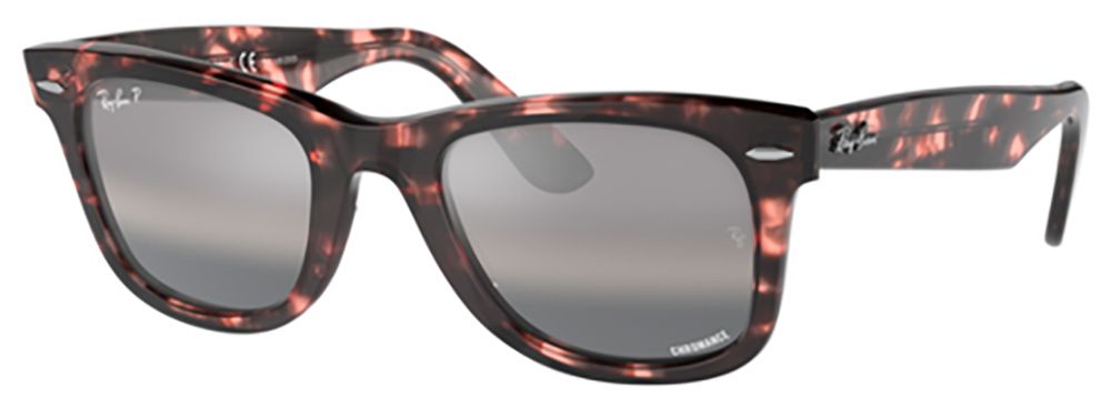 Photos - Sunglasses Ray-Ban Original Wayfarer Chromance , Men's, Pink Havana/gradien 