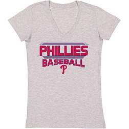 Soft As A Grape Women's Philadelphia Phillies Heather Heathered T-Shirt