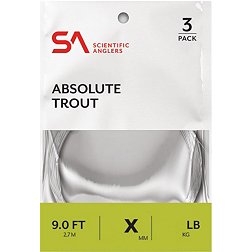 Scientific Anglers Absolute Trout Leaders - 3 Pack