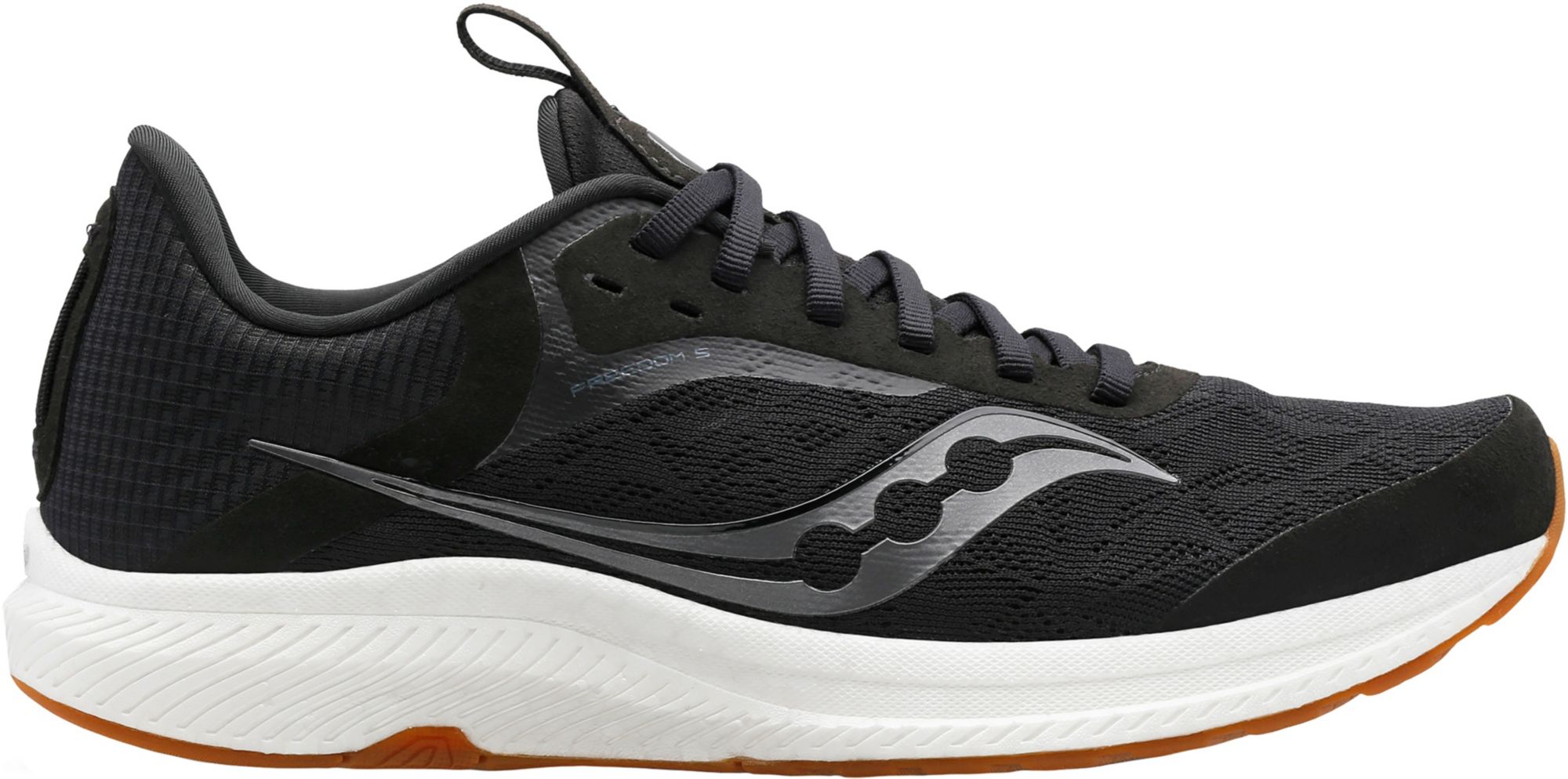 Saucony Men’s Freedom 5 Running Shoes, Size 11.5, Black/Gum | Black Friday Deal