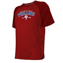 Stitches Men's Philadelphia Phillies Red Raglan Sleeve T-Shirt