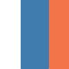 White/Blue/Orange