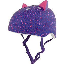 Krash Youth Leopard Kitty Fit System Bike Helmet