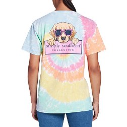 Simply Southern Girls' Short Sleeve Pup Logo T-Shirt